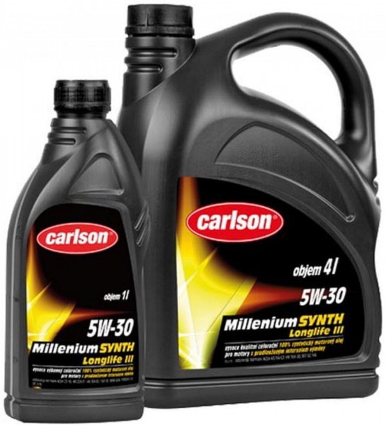 OLEJ MOTOROVÝ - 5W-30 - FULL SYNT - CARLSON MILLENIUM LONGLIFE III - 4L